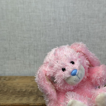 Blue Nose Friends Cotton Tail Bunny #14 5" NWOT Pink Bunny Curly Hair Bunny