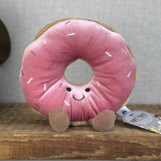 Jellycat Amuseable Doughnut Soft Toy Food Play Cute Collectible Beanie 7" (#2)