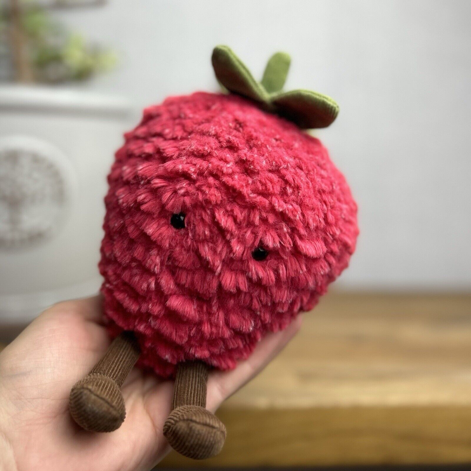 Jellycat Amuseable Strawberry Small - OG Strawberry - Small Size 5”  (4 Leaves)