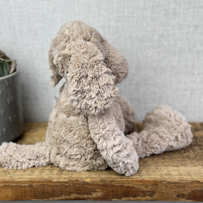 Jellycat Medium Skiffles Dog - Medium Textured Beanie Soft Toy Retired NWOT 14"