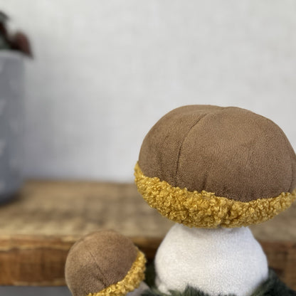 Jellycat Wild Nature Boletus Mushroom - Retired Mushroom Beanie Plush Display 8"