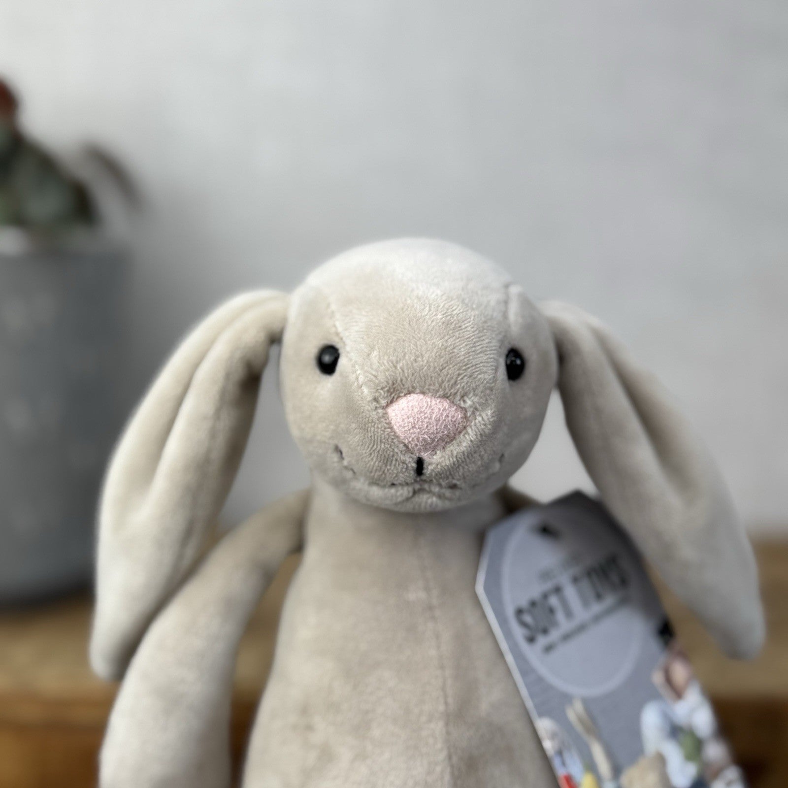 Jellycat My First Bunny - Baby Soft Beige Rabbit Toy Velour Beanie Beige 8”