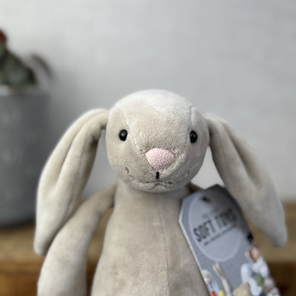 Jellycat My First Bunny - Baby Soft Beige Rabbit Toy Velour Beanie Beige 8”