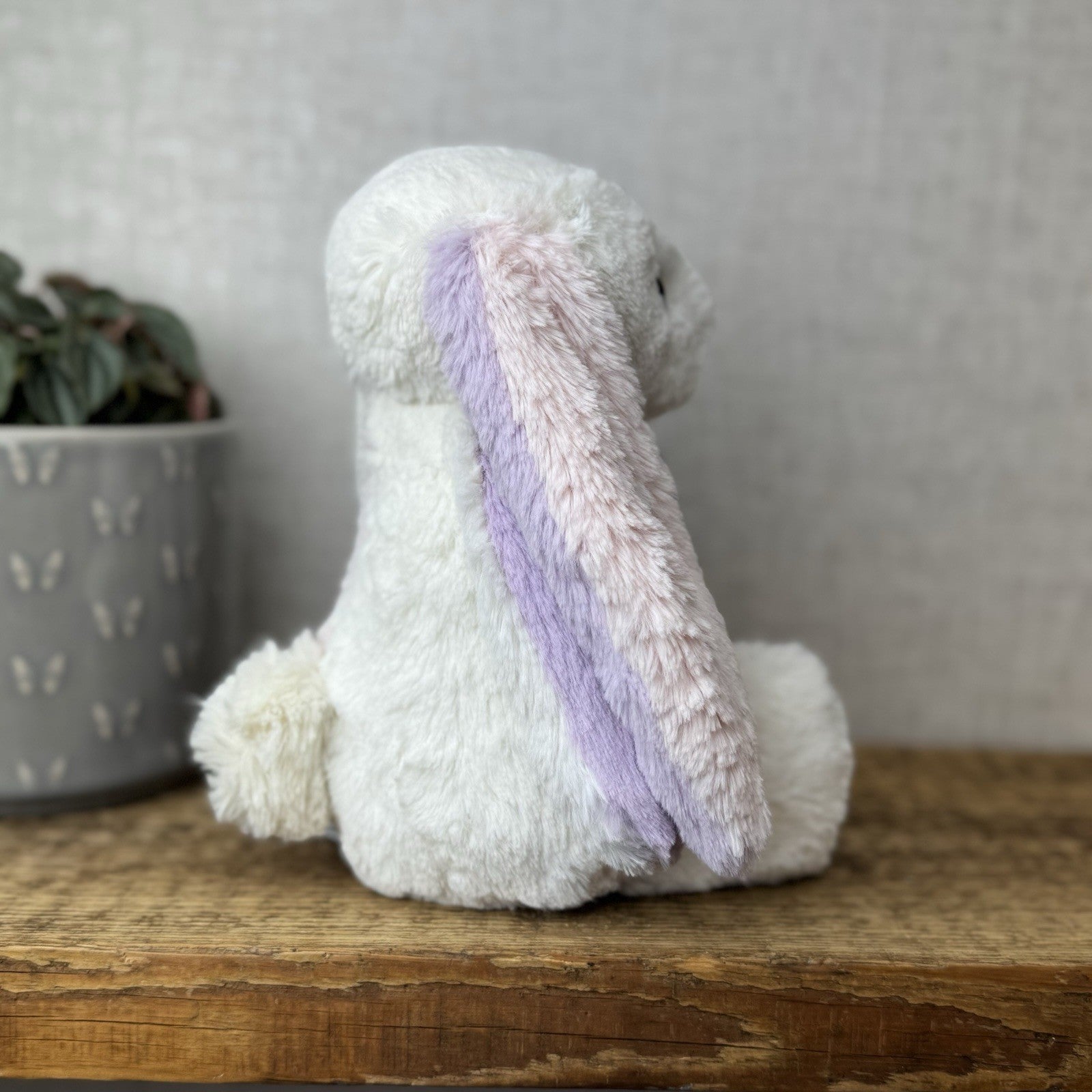 Jellycat Medium Bashful “patchwork” Bunny Rabbit - Custom Made Bunny Rabbit 12”
