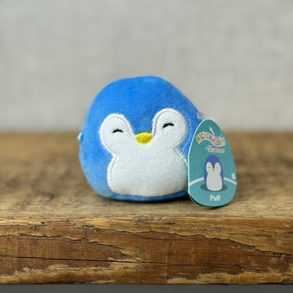 Squishmallow Micromallow With Tag - Puff Penguin Blue Miniature Squish 3"