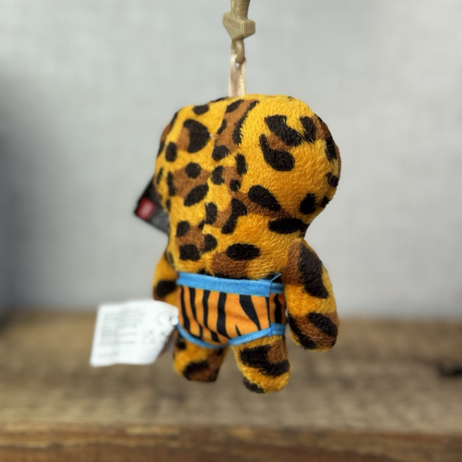 Fuggler Keyring Plush Bag Clip Toy - Annoyed Alien Mini Leopard Print Series 4 