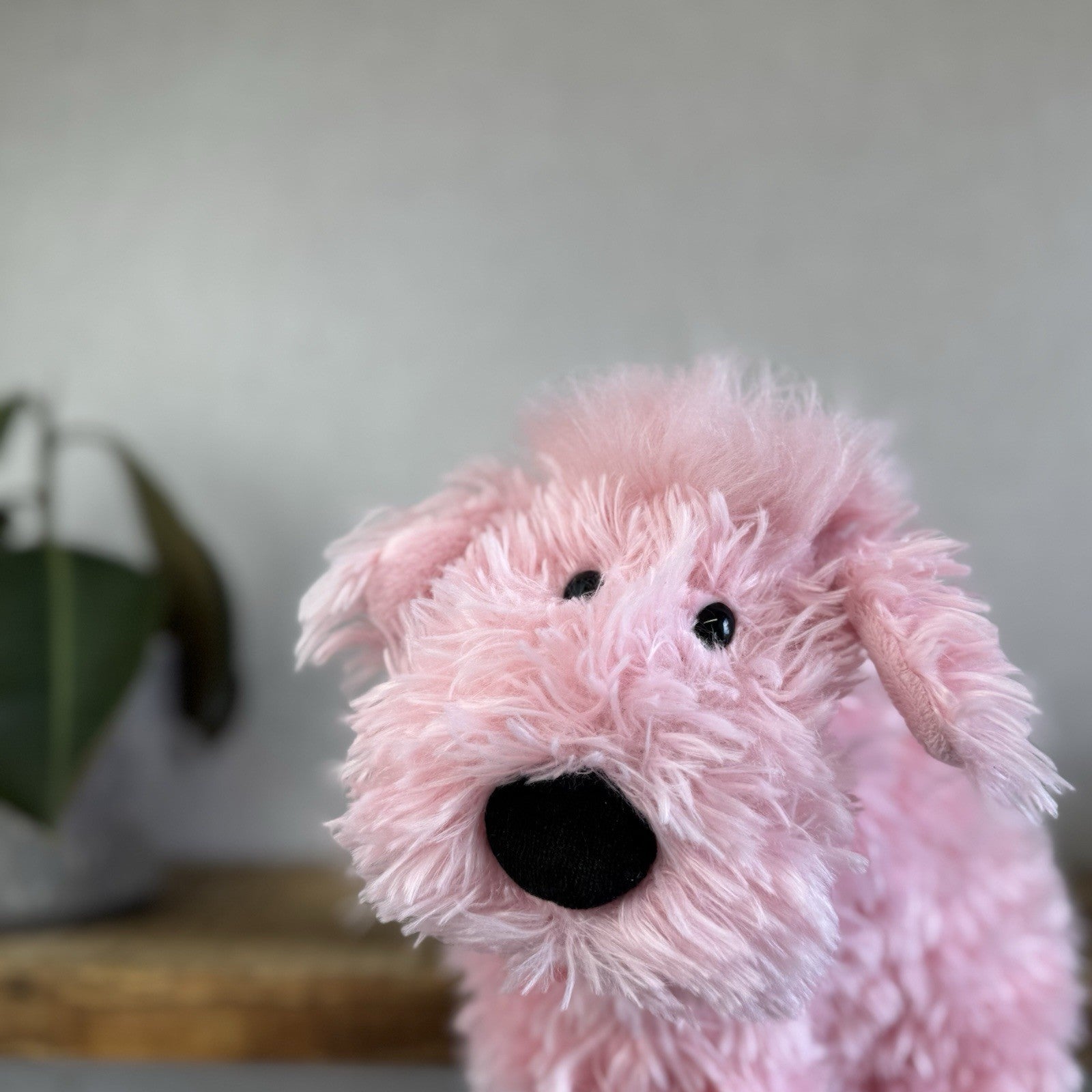 Jellycat Pink Truffles Puppy Dog  - Truffles Puppy Soft Pink NWOT Cushion 14”