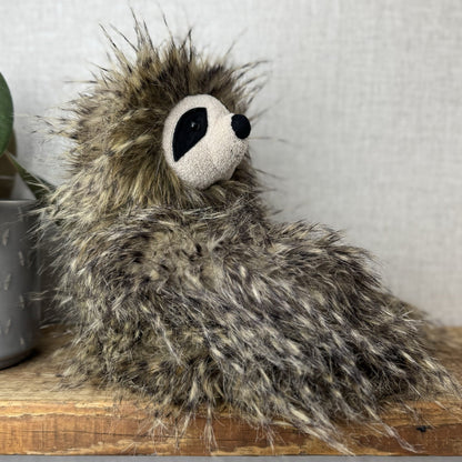 Jellycat Cyril Sloth - Fluffy Grey/brown Sloth Soft Toy Retired Rare Beanie 14”