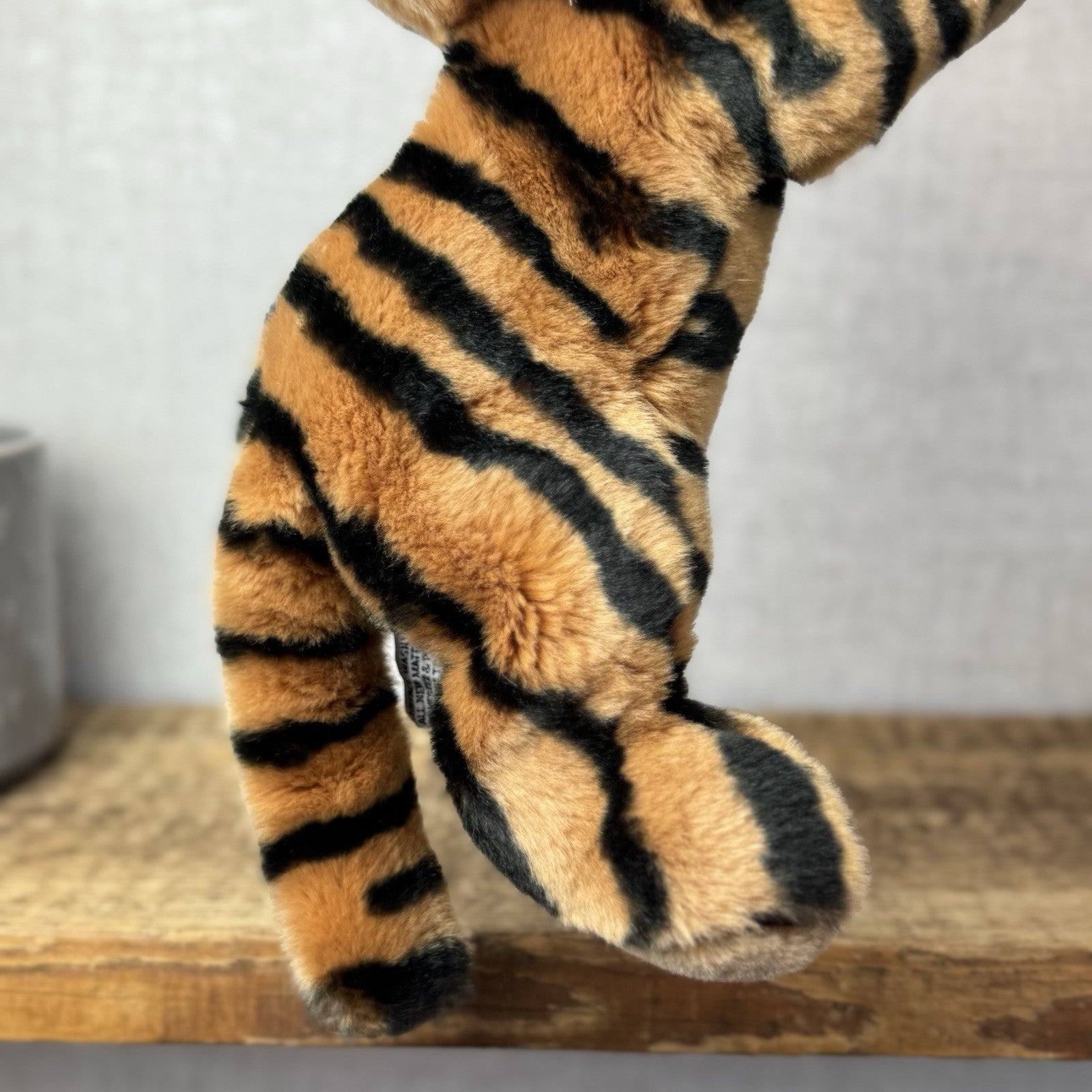 Aurora A&a Vintage Flopsies Tiger Trent - Floppy Heavy Tiger Soft Toy Beanie 12”