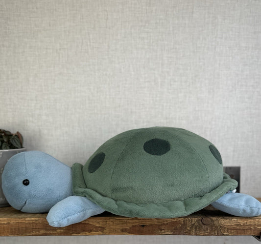 Jellycat Big Spottie Turtle - Large Green/Blue Turtle Beanie Soft Toy New Tags