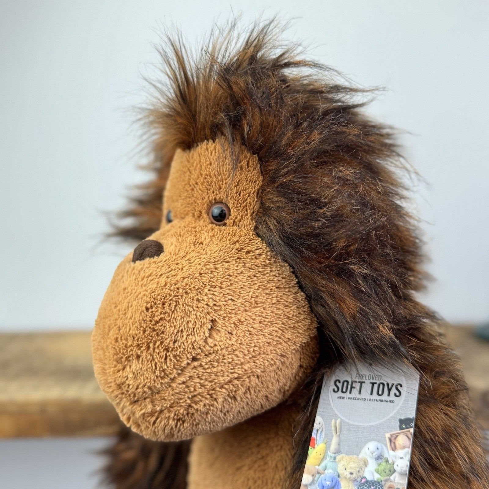 Jellycat Olaf The Orangutan Monkey Soft Plush Toy Very Large Big Retired 22"