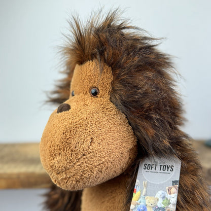 Jellycat Olaf The Orangutan Monkey Soft Plush Toy Very Large Big Retired 22"