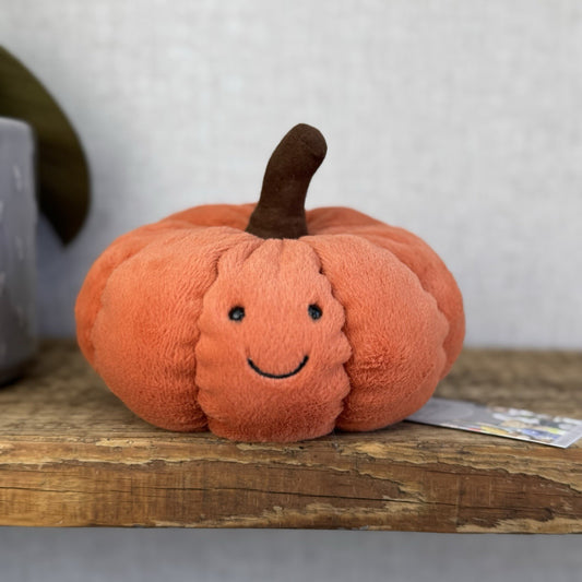 Jellycat Orange Squishy Squash - Amuseable Retired  NWOT Beanie Plush 6”
