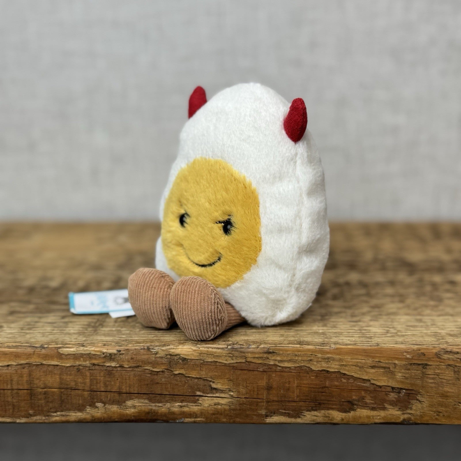 Jellycat Amuseable Devil Egg - Devilled Egg Retired Food Soft Beanie Mini 5"