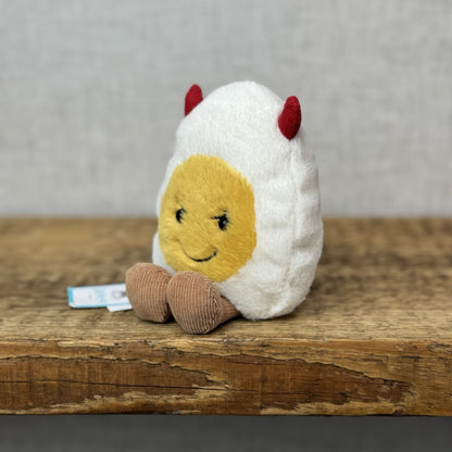 Jellycat Amuseable Devil Egg - Devilled Egg Retired Food Soft Beanie Mini 5"