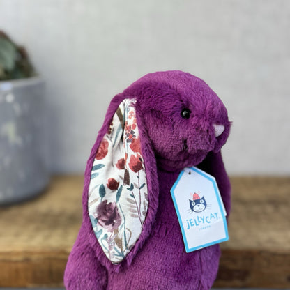 Jellycat Little Bashful Allium Bunny Custom - Blossom Bunny Purple Small NWT 8"