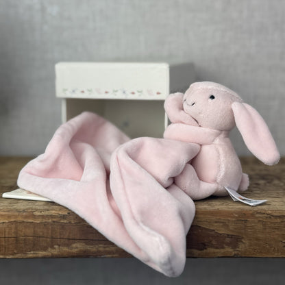 Jellycat - My First Soother Pink - Pink Bunny Velour Comforter New In Box