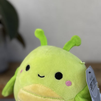 Squishmallow 5" Pilar The Grasshopper Small Green Bug Soft Toy Squishmallow