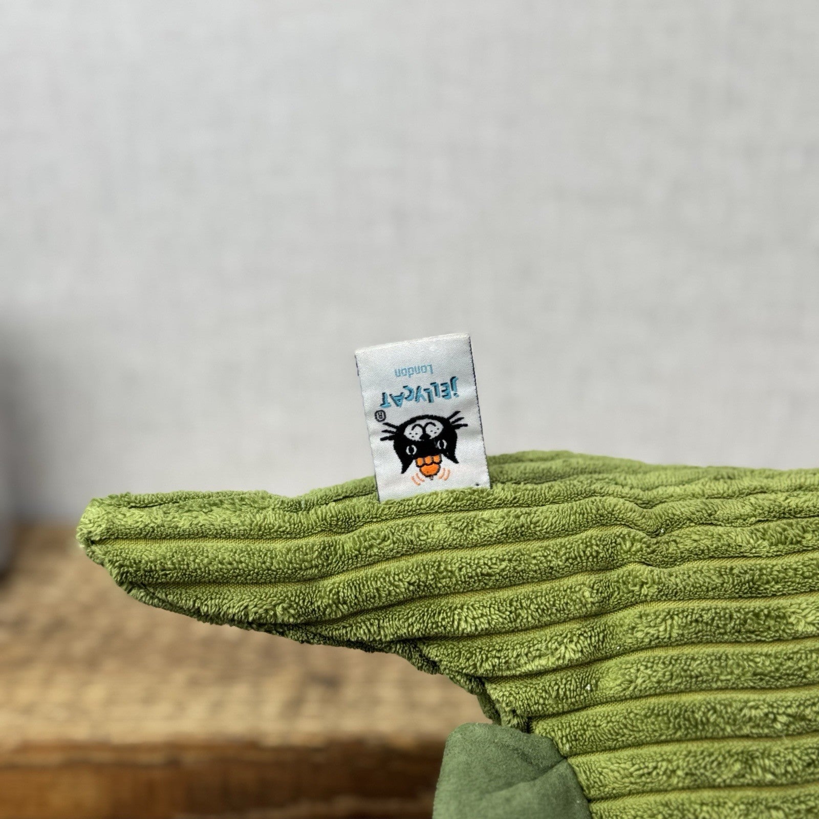 Jellycat Medium Cordy Roy Green Dinosuar - Olive Green Dino Beanie Plush 14"