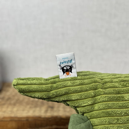 Jellycat Medium Cordy Roy Green Dinosuar - Olive Green Dino Beanie Plush 14"