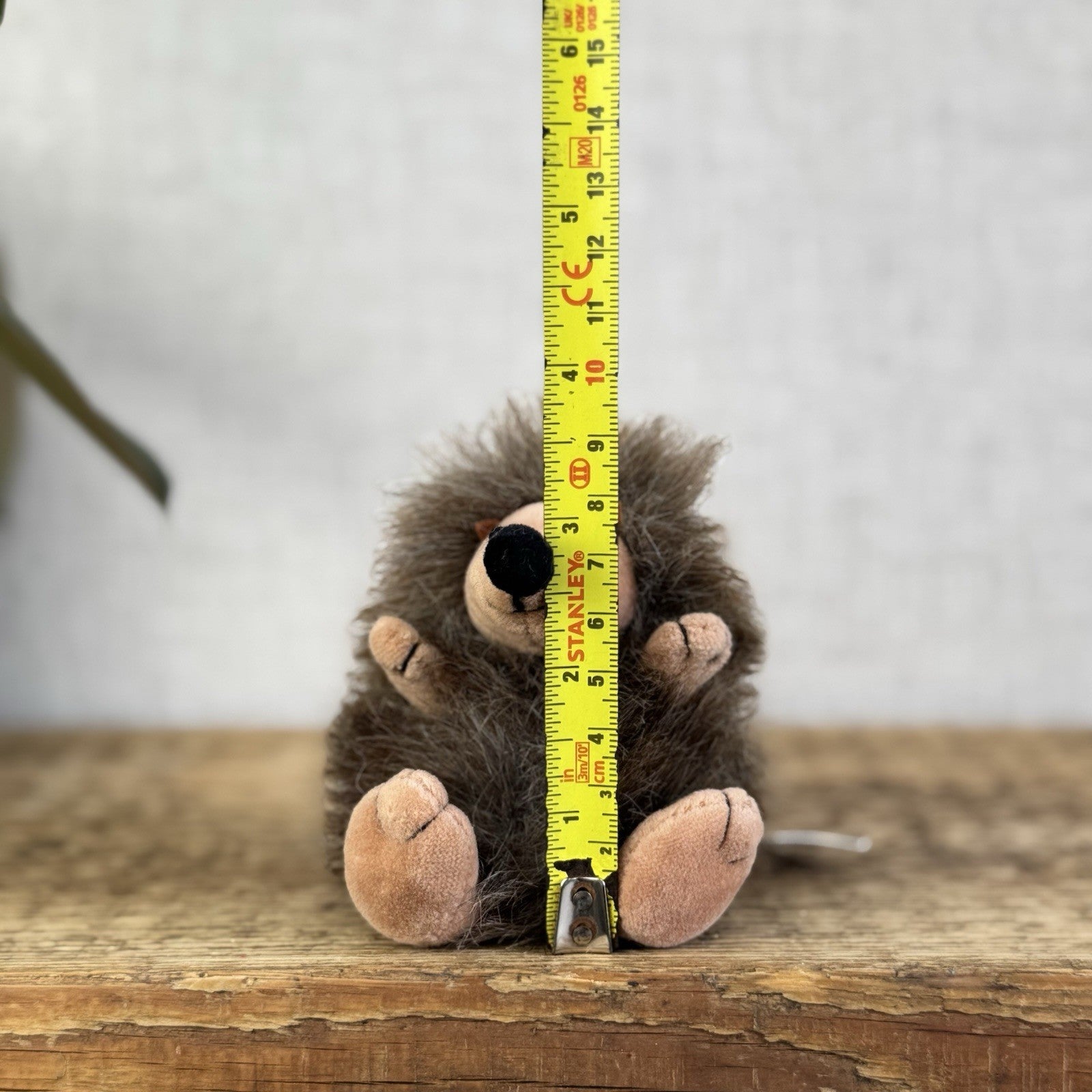 Jellycat Baby Puffball Hedgehog - Small Fluffy Brown Beanie Vintage With Tag 3”