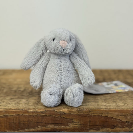 Jellycat Tiny Baby Bashful Bunny Grey - Little White Company Exclusive 5"