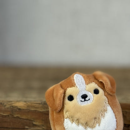 Squishmallow Squishville - Andres The Sheltie Dog - Beige/Brown Mini Dog 2"