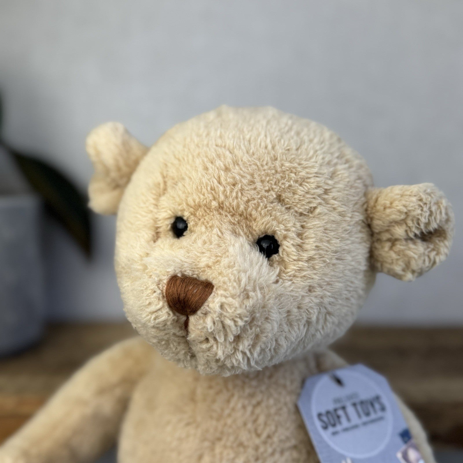 Barbara Bukowski Teddy Bear - Julian Lionheart Honey Beige Beanie Bear Retired