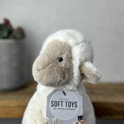 Jellycat Small Libby Lamb - Small Fluffy Lamb Soft Toy Sitting Retired 8"