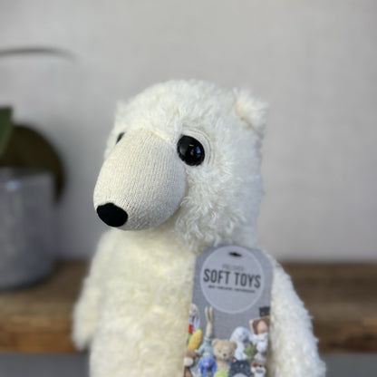 Jellycat Dumble Polar Bear Off White Large Curly Haired Big Eyed Polar Bear 14"