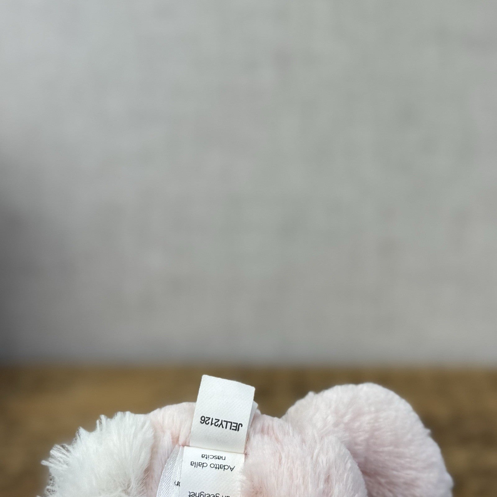 Jellycat Bashful Bunny Rattle Baby Pink- Baby Pink Small Rabbit Rattle Toy 8”