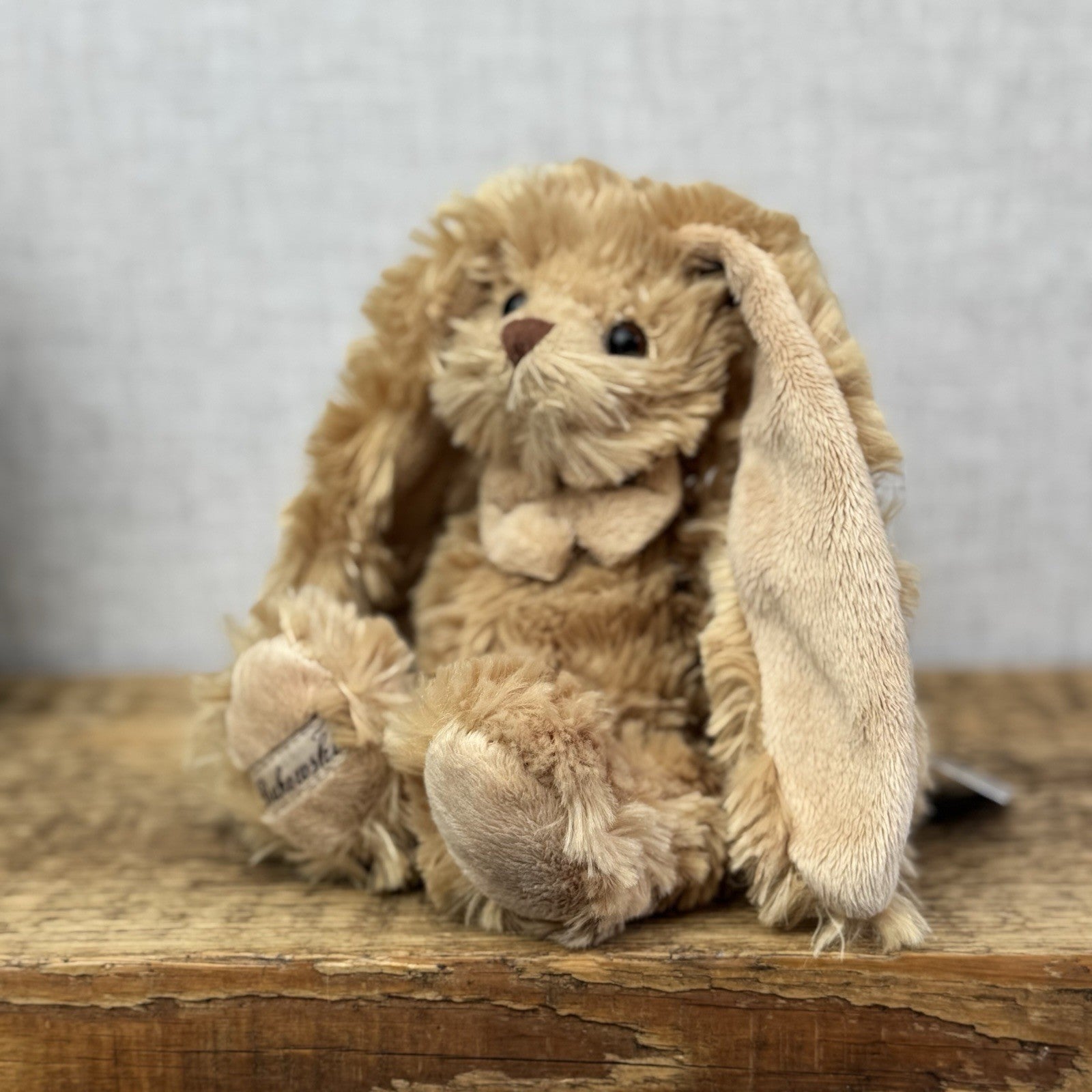Bukowski Vintage Retired Small Beanie Long Eared Bunny Rabbit Honey Brown 8"