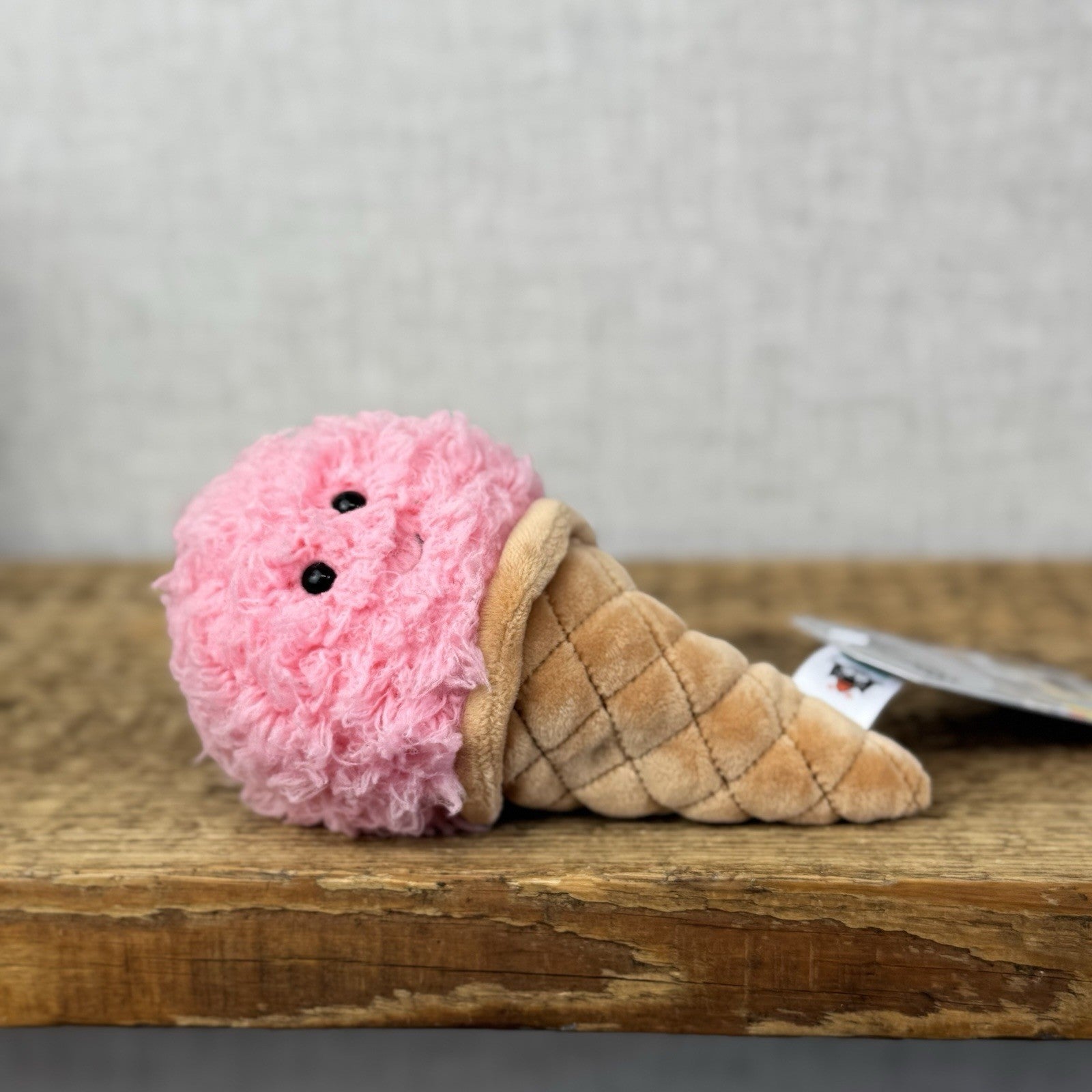 Jellycat Strawberry Ice Cream- Irresistible Ice Cream - Food Play Toy 7”