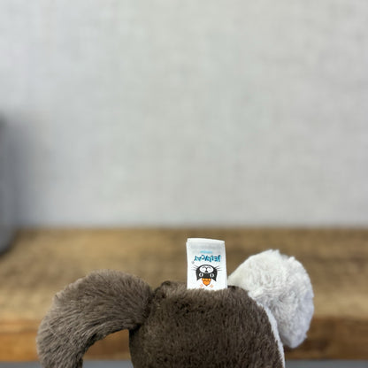 Jellycat Small Bashful Fudge Puppy - Brown Spaniel Bashful Dog Beanie Plush 8"