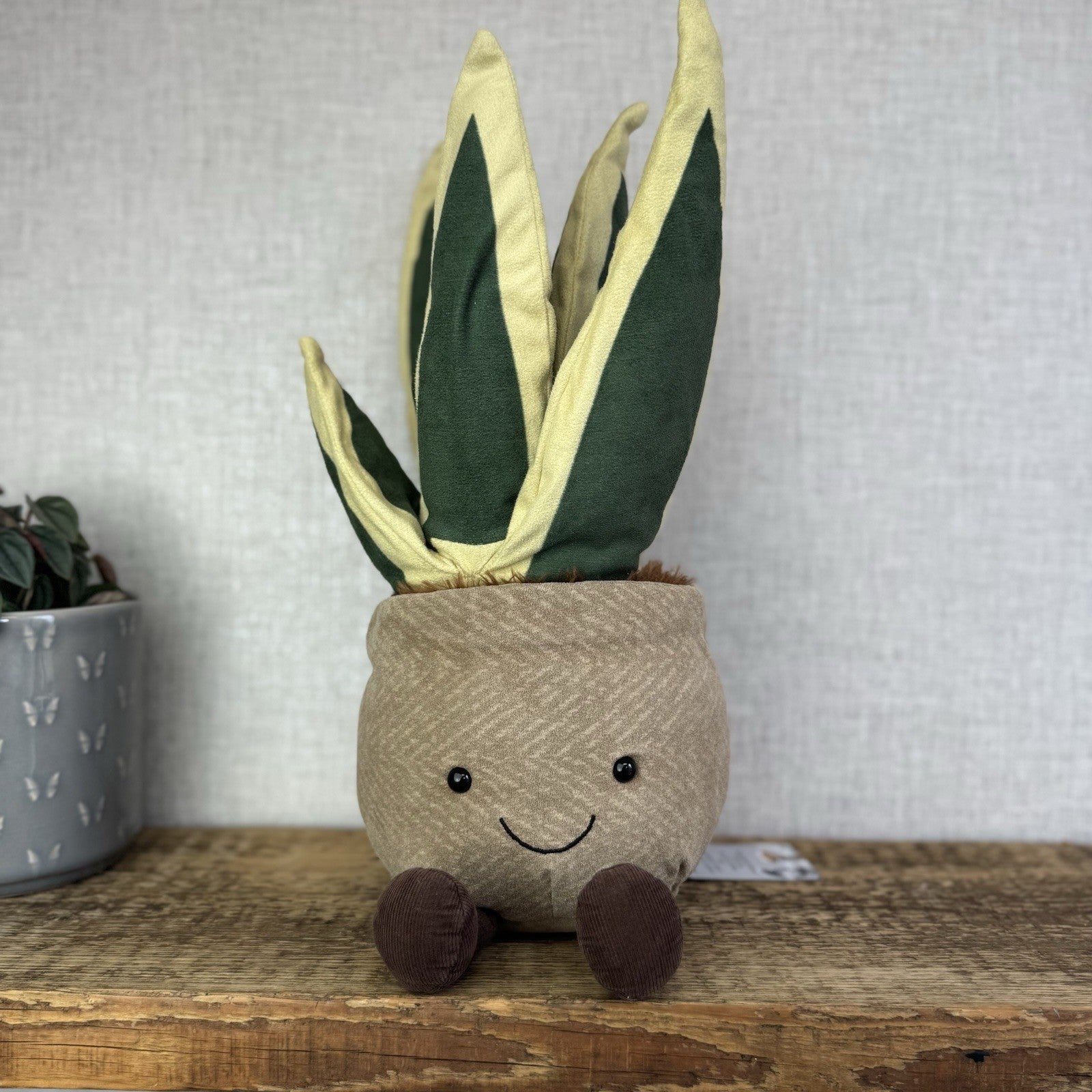 Jellycat Amuseable Snake Plant - Large Potted Succulent Soft Toy Plant 16" NWOT