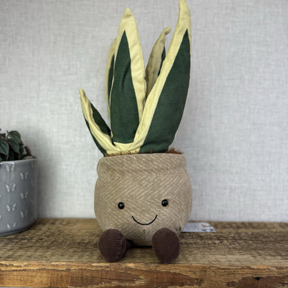 Jellycat Amuseable Snake Plant - Large Potted Succulent Soft Toy Plant 16" NWOT