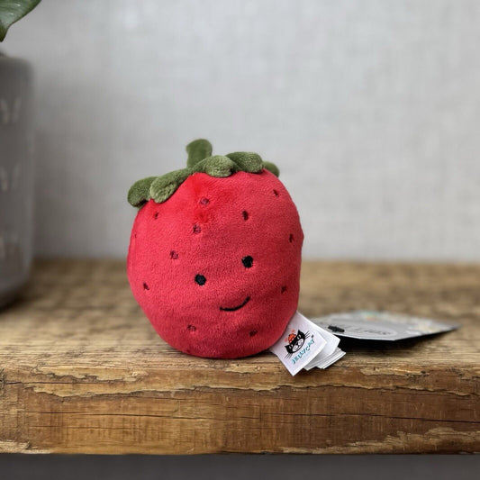 Jellycat Fabulous Fruit Strawberry - Soft Toy Play Food - Fruit Soft Toy 4”