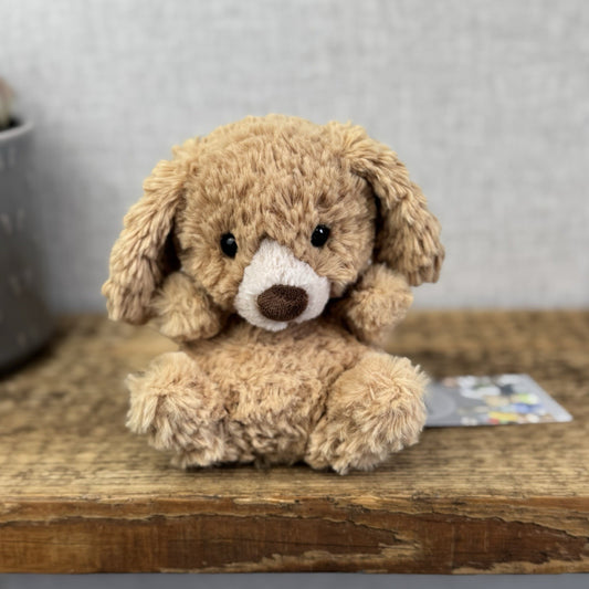 Jellycat Yummy Puppy - Beige/brown Yummy Puppy Small Textured Dog Puppy 6"