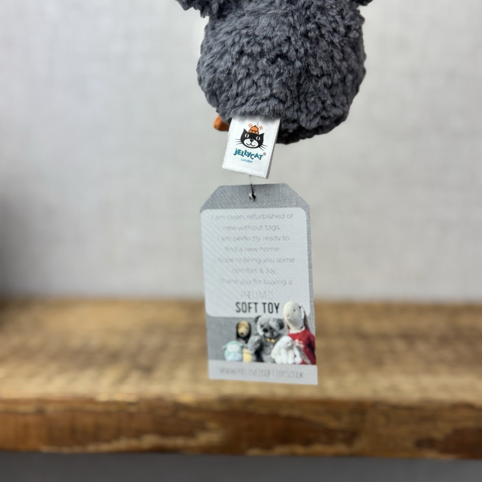 Jellycat Wee Penguin In Ochre Bobble Hat - Mini Penguin Plush Winter Toy 6”