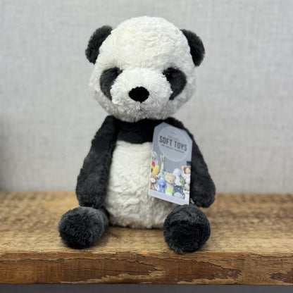 Jellycat Tuffet Panda - Panda Textured Beanie Plush Wild Animal Retired 12" (#2)
