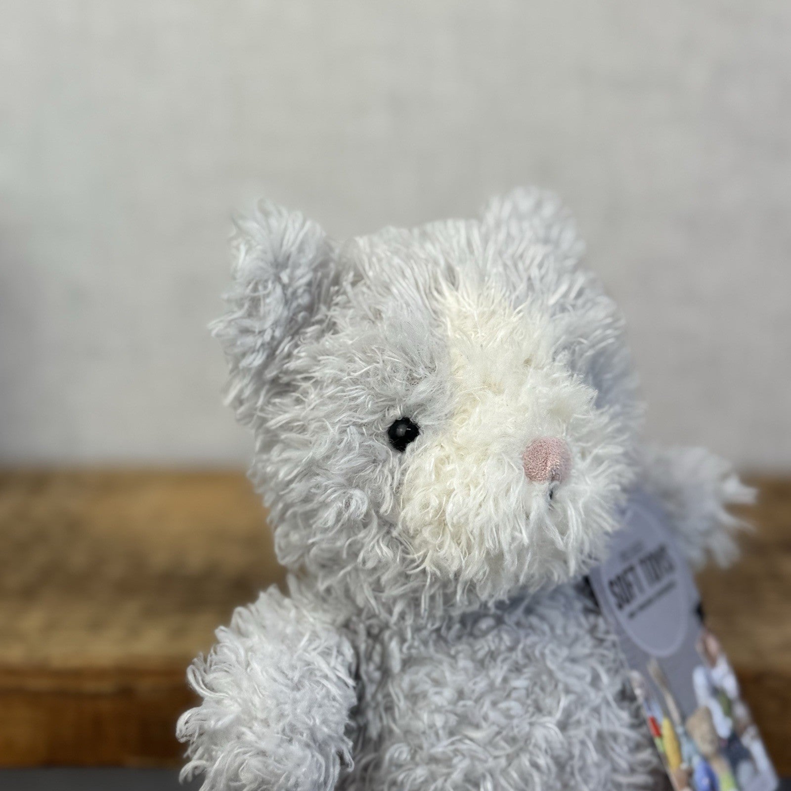 Jellycat Little Kitten - Small Grey Beanie Kitten Cat Retired Rare Small 7"