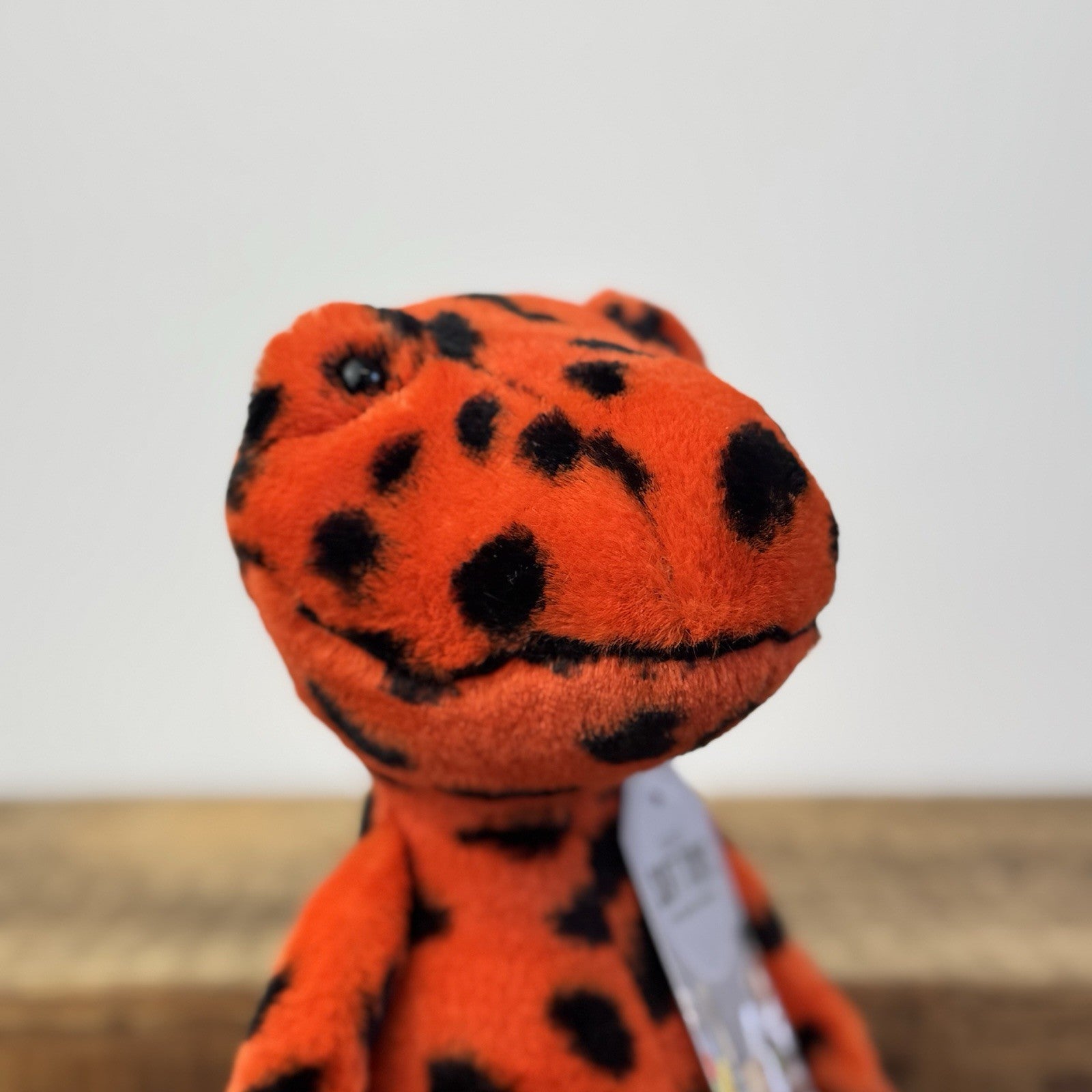 Jellycat Syd Salamander - Orange/Black Spotty Lizard Soft Toy Retired 12"
