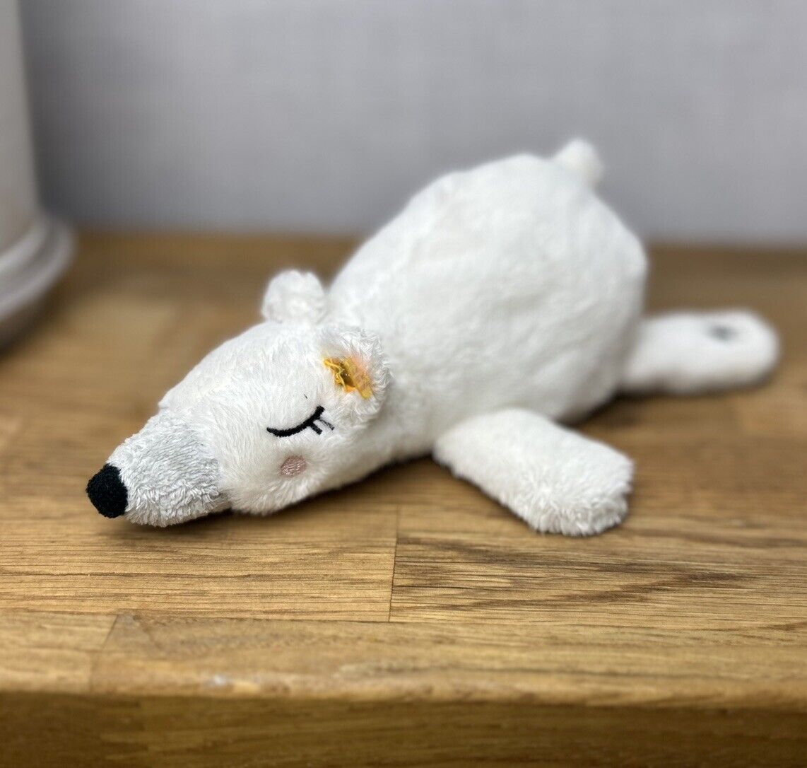 Steiff 241253 - Iggy Polar Bear - Small Polar Bear Collectible - Laying Bear