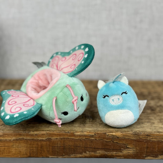 Squishmallow Squishville - Jake SV Vehicle Unicorn In Butterfly Car Play Set