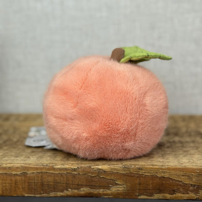 Jellycat Fuzzy Amuseable Peach - Beanie Fruit Peach Super Soft Plush NWOT 6”