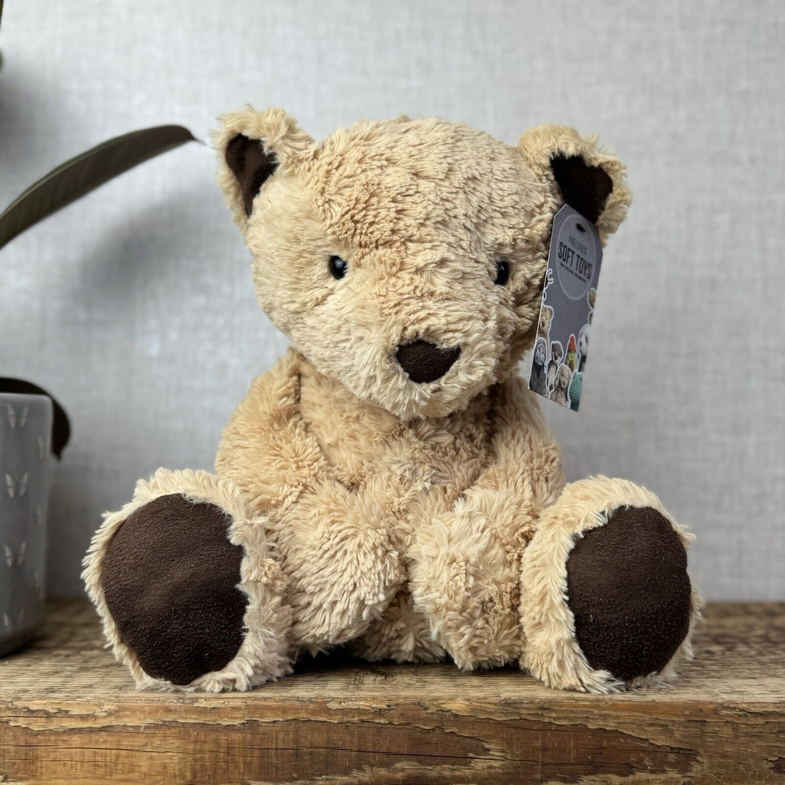 Jellycat Medium Oliver Bear - Old RARE Bear Original Oliver Bear Brown/Tan 16"