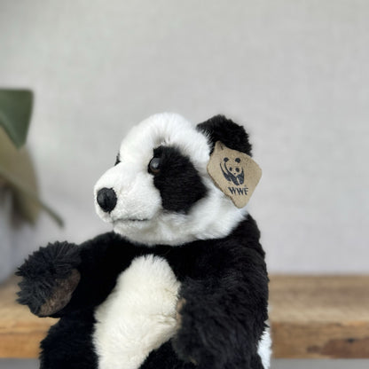 WWF Anna Club Plush Panda - Small Vintage Panda Soft Toy Beanie Super Fluffy 10”