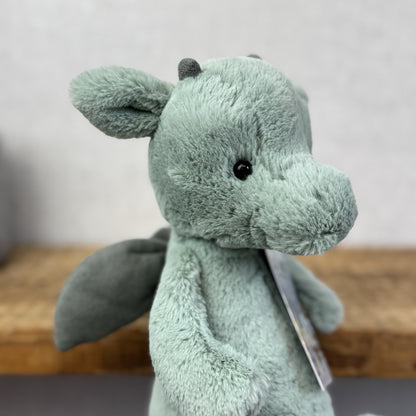 Jellycat Medium Bashful Dragon - Light Green/sage Dragon Soft Toy NWOT