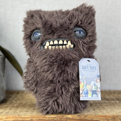 Fuggler Brown Munch Munch Rare - Brown Super Fluffy Fuggler With Red Eyes Cute