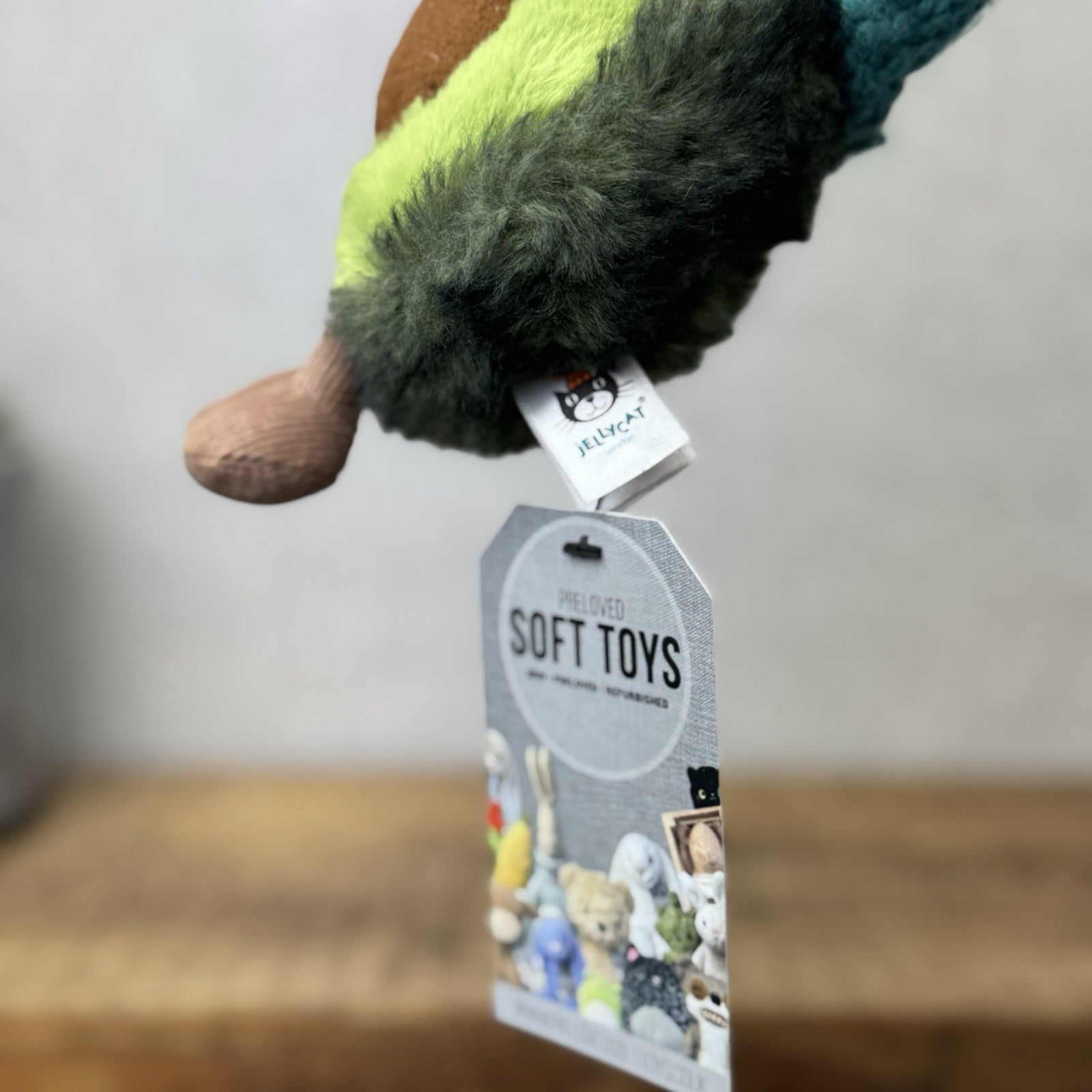 Jellycat Amuseable Cozi Avocado With Hat Plush Soft Toy - Teal Cozi Avacado NWOT